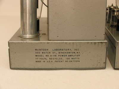 McIntosh A-116 / 6BG6 / 1954 год / На Western Electric 4