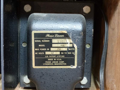 Phase Linear 400 + Phase Linear 3500 Series Two оконечник + пред 6