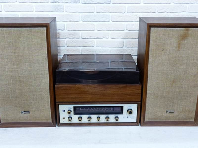 Toshiba SX-370 Вертушка, рессивер и колонки 1972 год 5